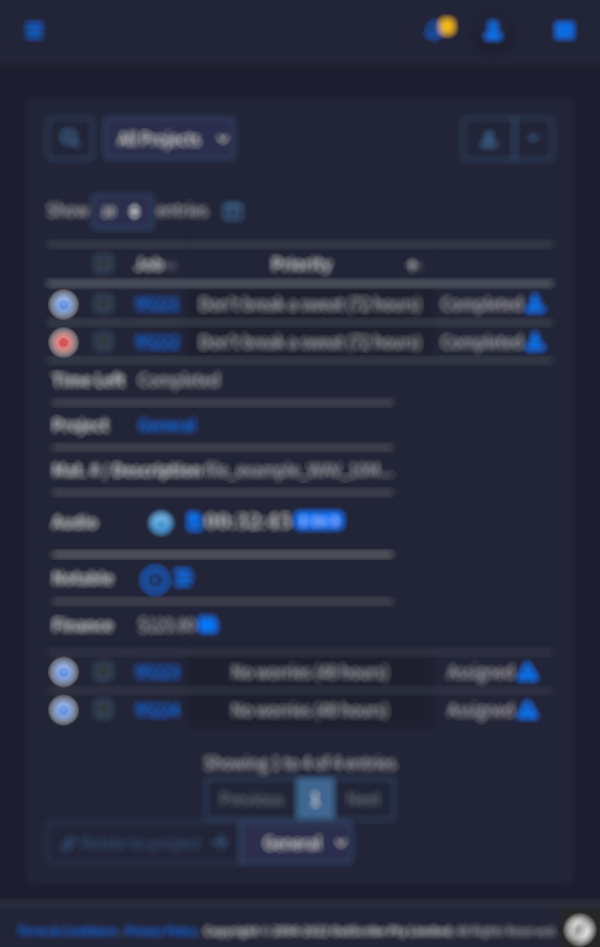 Outscribe - a comprehensive web application for transcription services screenshot 4