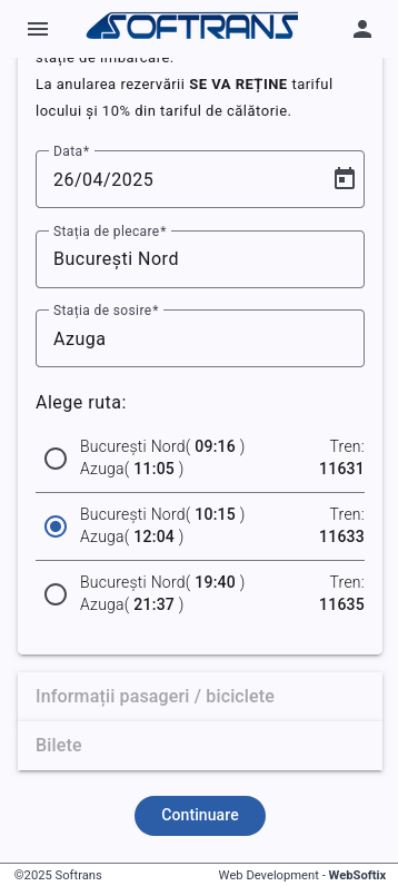 Softrans Reservations screenshot 2
